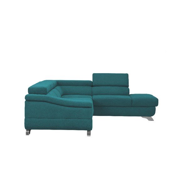 Tyrkysová rozkladacia rohová pohovka Windsor & Co Sofas Gamma, pravý roh-image-3