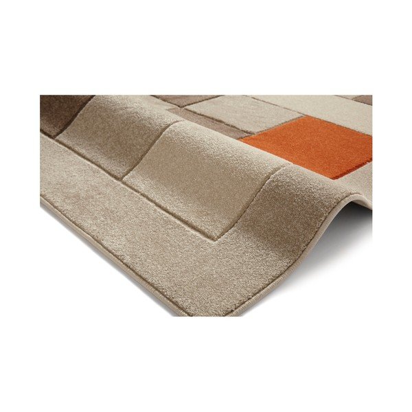 Béžovo-oranžový koberec Think Rugs Matri×, 60 × 120 cm-image-2