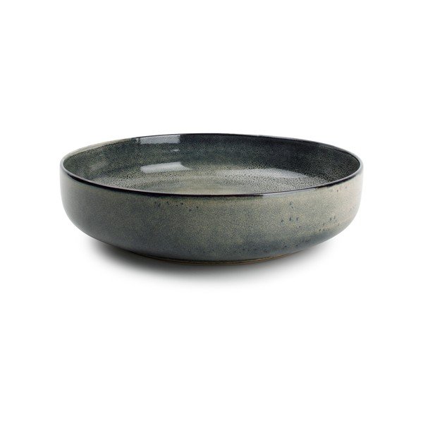 Zelený/modrý servírovací kameninový tanier ø 28 cm Meridian – Salt&Pepper