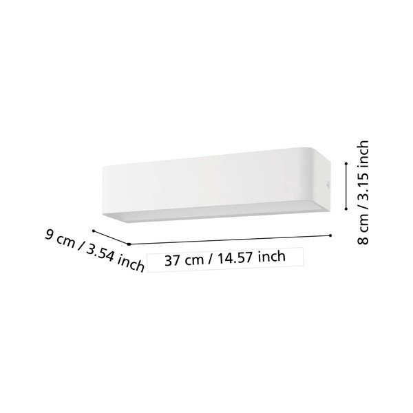 Biele LED nástenné svietidlo SANIA 4 – EGLO-image-2