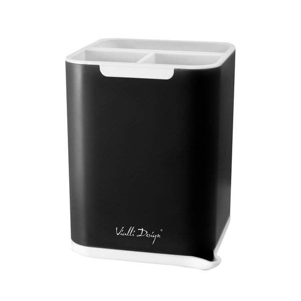 Čierny stojan na príbory Vialli Design Cutlery-image-1