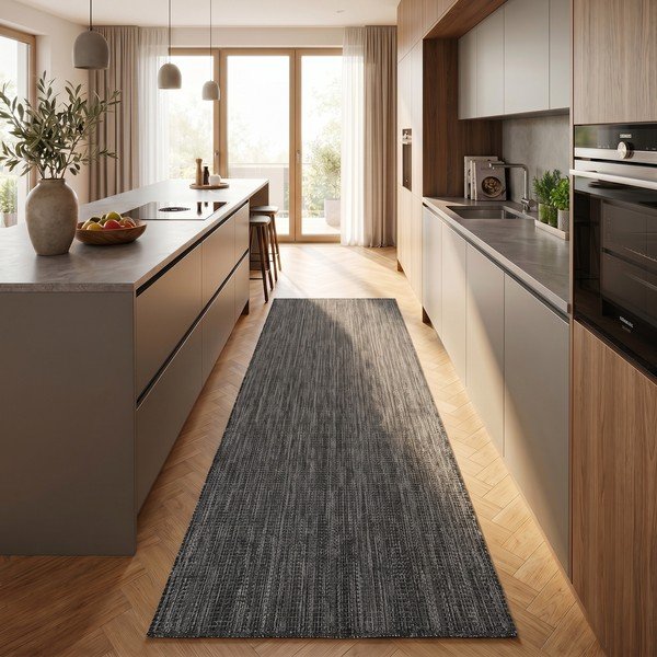 Čierny vnútorný a vonkajší behúň 80x250 cm Mira 1450 – Ayyildiz Carpets-image-1
