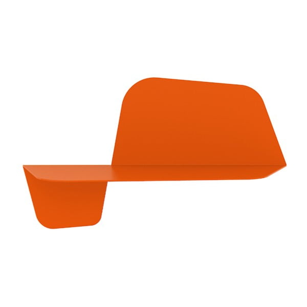 Oranžová nástenná polica MEME Design Flap, dĺžka 60 cm