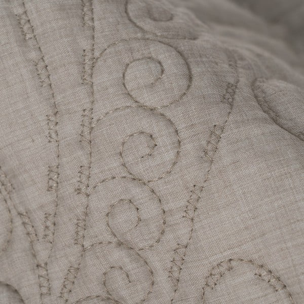 Taupe prešívaný pléd 180x260 cm – Ixia-image-3