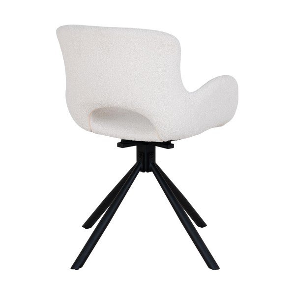 Biele čalúnené jedálenské kreslá v súprave s podrúčkami 2 ks Amorim – House Nordic-image-3