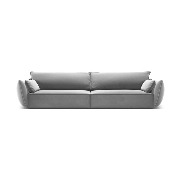 Svetlosivá zamatová pohovka 248 cm Vanda – Mazzini Sofas