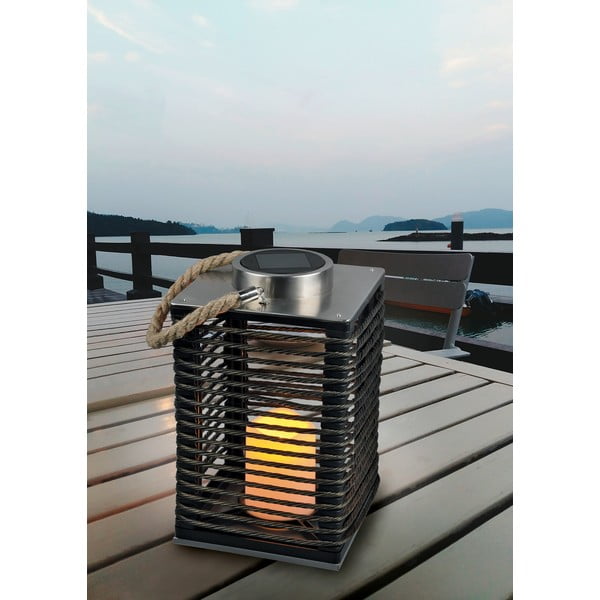 LED solárne vonkajšie svietidlo (výška 28 cm) Santana – Trio-image-1