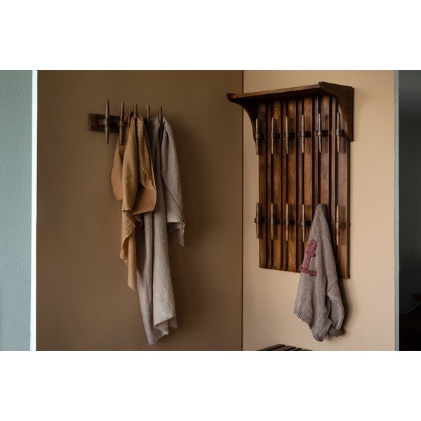 Vešiakový panel z mangového dreva v prírodnej farbe Jakub – Dutchbone-image-2