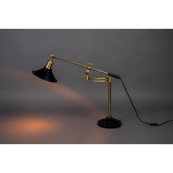 Stolová lampa v čiernej a zlatej farbe (výška 50 cm) Penelope – Dutchbone-image-1