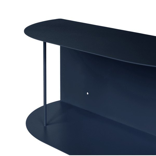 Tmavomodrá poschodová kovová polica 80 cm Lina – noo.ma-image-4