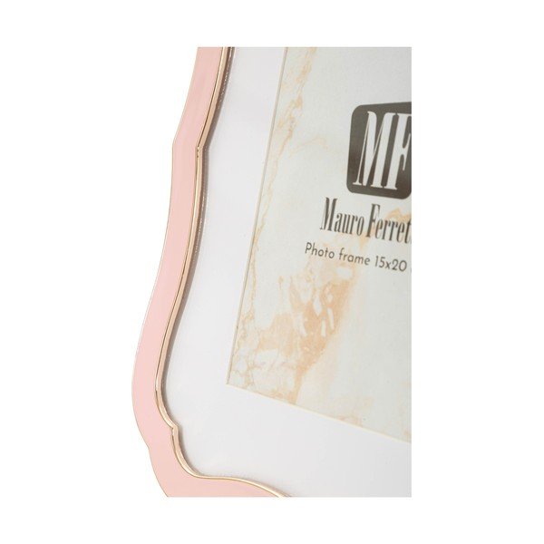 Svetloružový kovový/sklenený stojací rámček 17x22 cm Margot – Mauro Ferretti-image-4