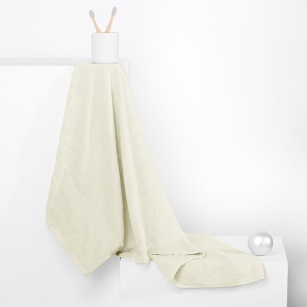 Krémovobiely froté bavlnený uterák 30x50 cm Marina – DecoKing-image-2