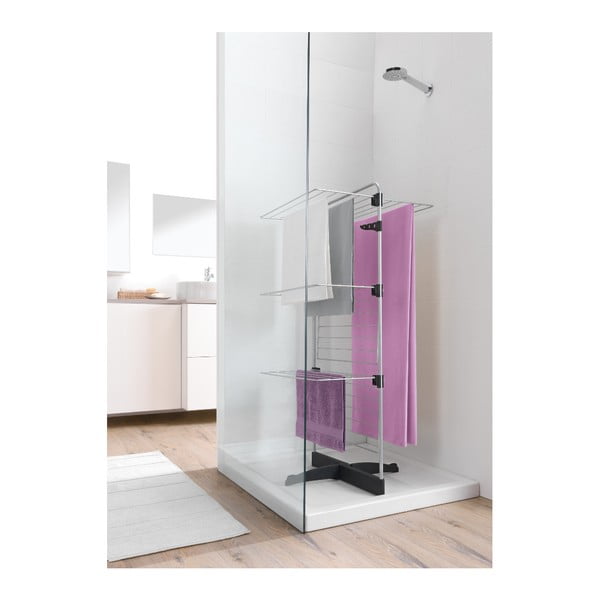 Sušiak na bielizeň v sivej a striebornej farbe 22 m Thunder – Metaltex-image-4