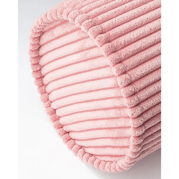 Ružový menčestrový detský pohovkový vankúš Roll – Wigiwama-image-4