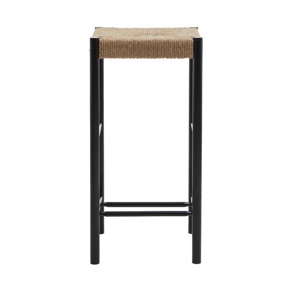Čierna/v prírodnej farbe barová stolička z bukového dreva (výška sedadla 72 cm) Bandar – Premier Housewares-image-2