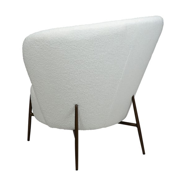 Biele kreslo z textílie buklé Orbit – DAN-FORM Denmark-image-4