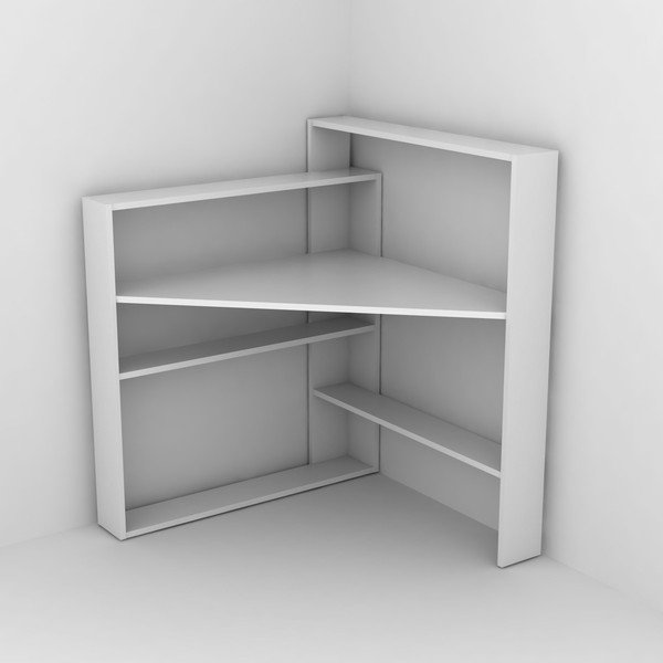 Biely pracovný stôl s úložnými priestormi Rafevi Pisagor-image-2