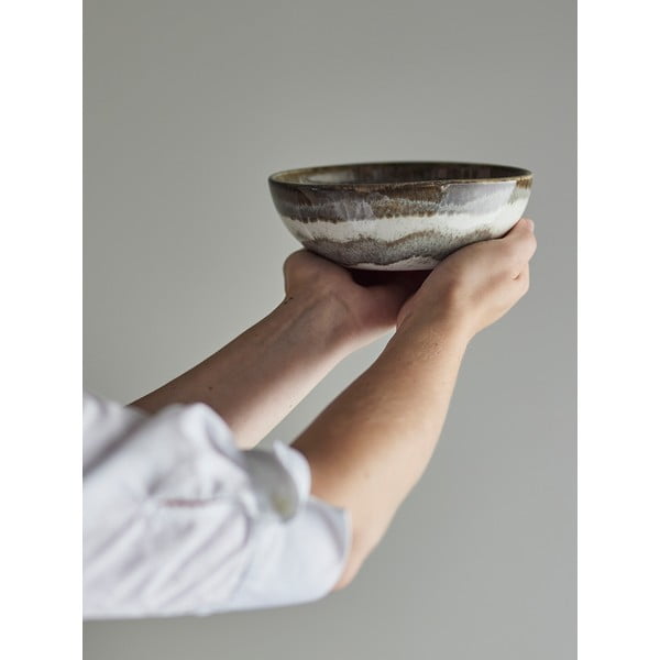 Sivá miska z kameniny 525 ml Paula – Bloomingville-image-1