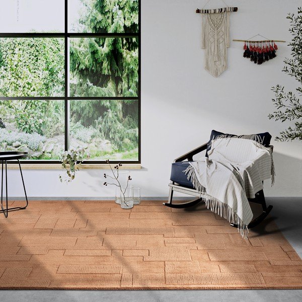 Hnedý ručne tkaný vlnený koberec 120x170 cm Wilhelmine – Villeroy&Boch-image-1