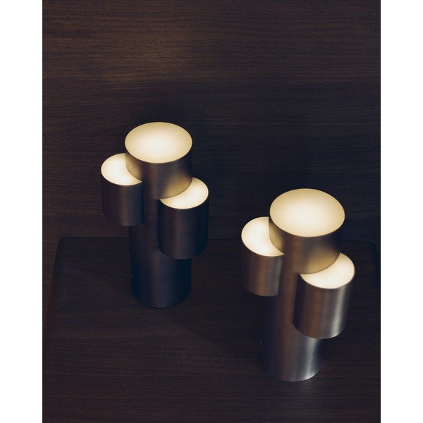 Kovová LED stmievateľná stolová lampa v striebornej farbe (výška 26,5 cm) Adrina – Kave Home-image-1