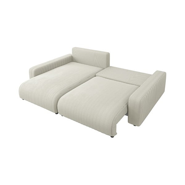 Krémová menčestrová rozkladacia rohová pohovka (variabilná) Sara – Ropez-image-4