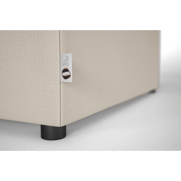 Krémovobiela polstrovaná rozkladacia lavica My Pop Design Brady, 80 cm-image-4