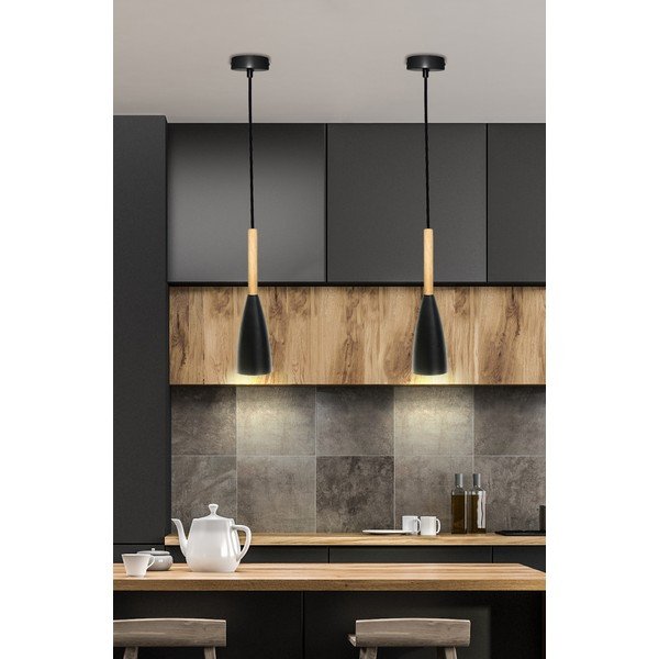 Závesné svietidlo s kovovým tienidlom ø 10 cm Trosa – Candellux Lighting-image-1