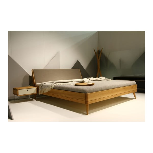 Dvojlôžková posteľ z masívneho dubového dreva Javorina Direct, 160 × 200 cm-image-4