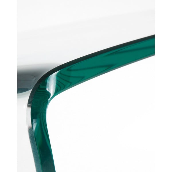 Sklenený konzolový stolík 40x125 cm Burano – Kave Home-image-3