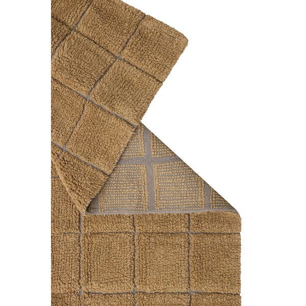 Okrovožltý ručne tkaný vlnený koberec 170x240 cm Mosaic Ochre – Lorena Canals-image-3