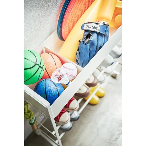 Biely kovový detský stojan na topánky 74,5x74,5x22 cm Tower – YAMAZAKI-image-1