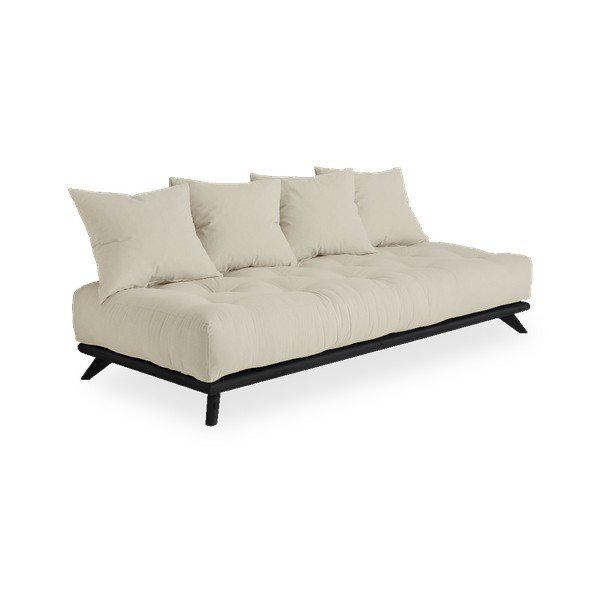 Pohovka s béžovým poťahom Karup Design Senza Black/Beige-image-1