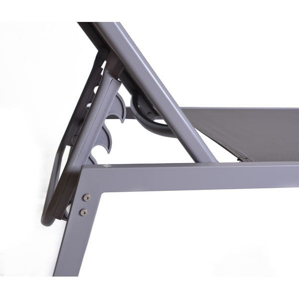 Sivé kovové záhradné ležadlo v súprave 2 ks Bari - Rojaplast-image-4