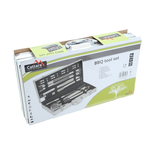 Súprava 18 kusov grilovacieho náradia v kufríku Cattara Alu-image-4