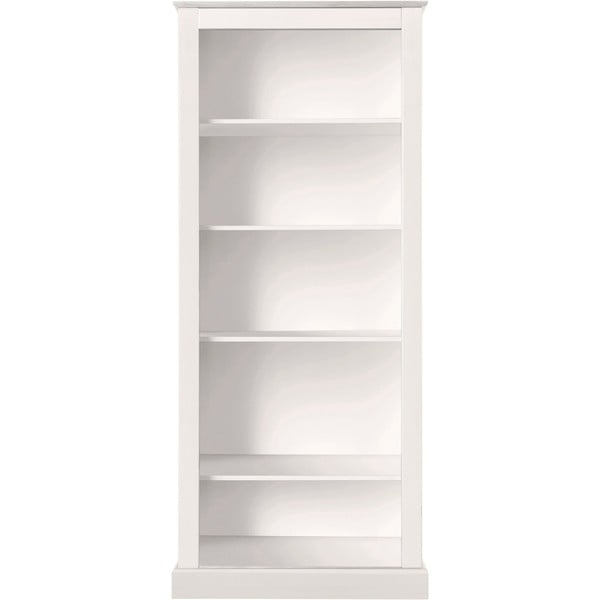 Biela knižnica z borovicového dreva 181x31 cm Mille – Støraa