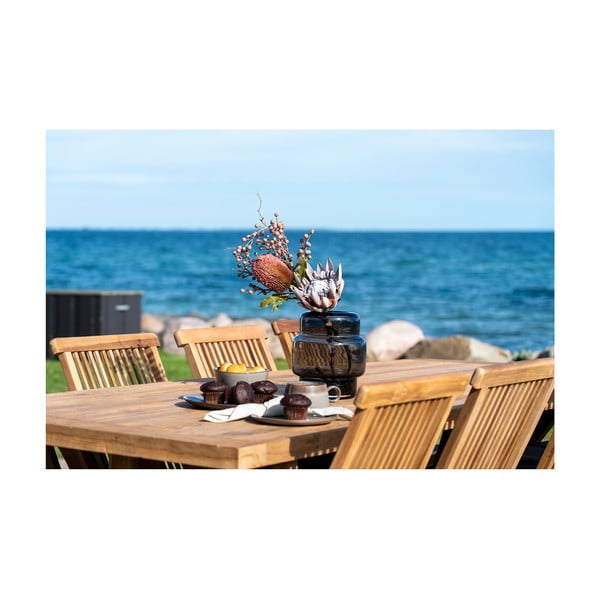 Záhradný jedálenský stôl z tíkového dreva 100x240 cm Volos – House Nordic-image-2