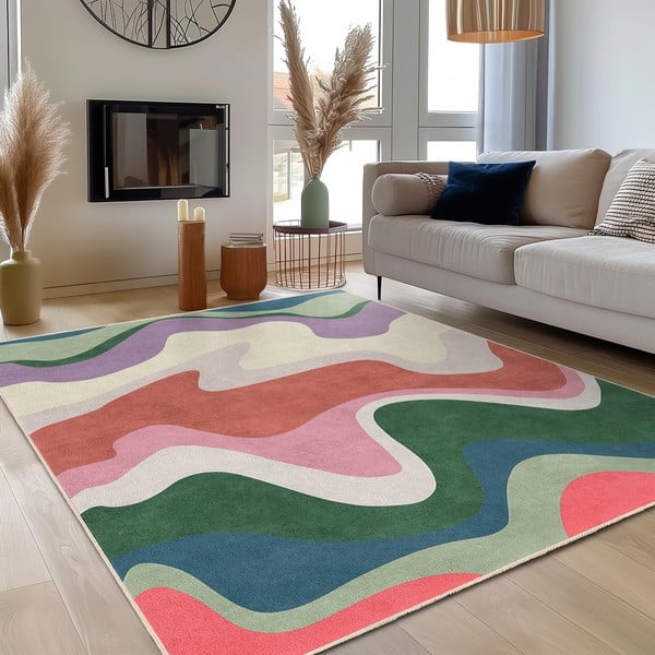 Prateľný koberec 60x100 cm Squiggly Breeze – Mila Home-image-3