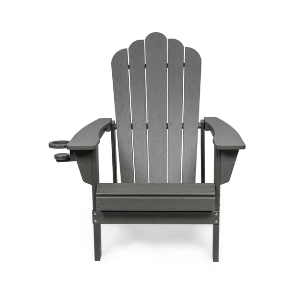 Sivé plastové záhradné kreslo Adirondack – Bonami Selection-image-3