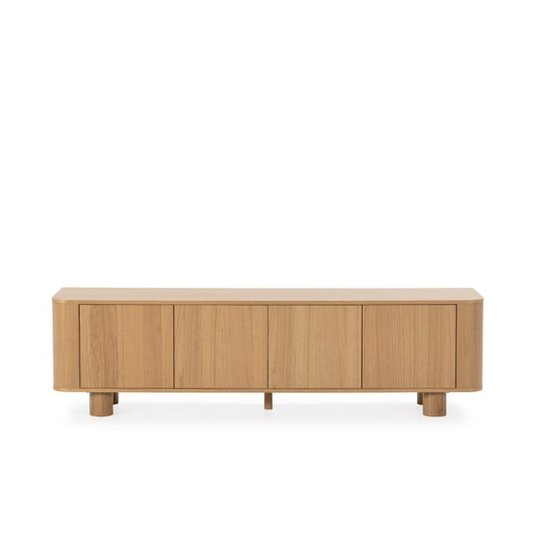 TV stolík v dekore duba v prírodnej farbe 180x50,5x40 cm Padoc – MOME