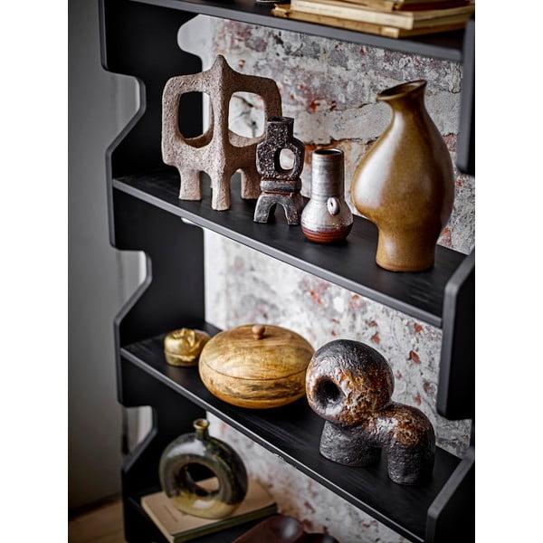 Čierna knižnica z borovicového dreva 84x140x20 cm Savoya – Bloomingville-image-4