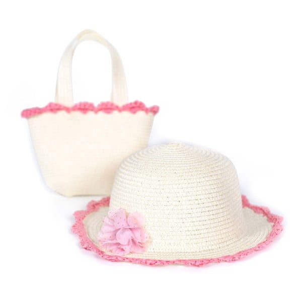 Set plážového klobúka a tašky Art of Polo Rosa