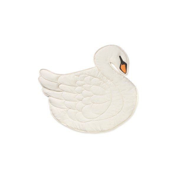 Krémová detská hracia podložka 100x110 cm Swan – Lorena Canals