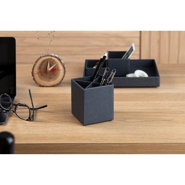 Tmavosivý 4-dielny stolový organizér na písacie pomôcky Bigso Box of Sweden Lena-image-1