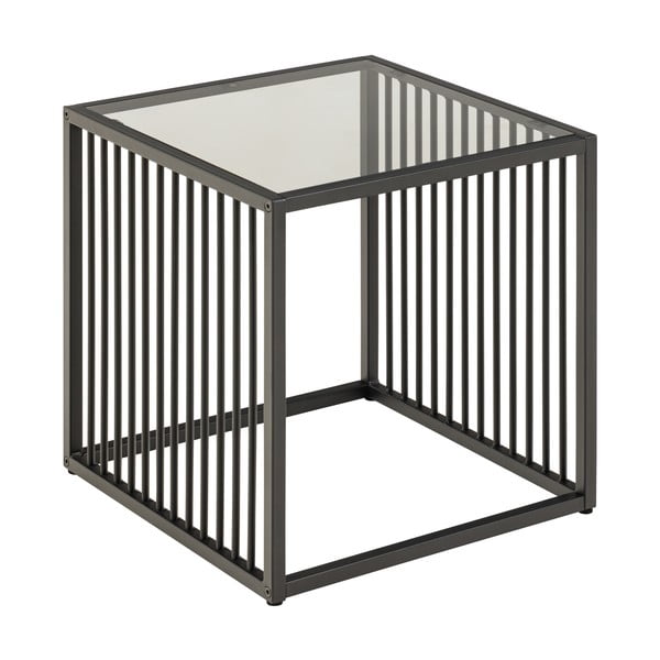 Odkladací stolík so sklenenou doskou 40x40 cm Strington – Actona