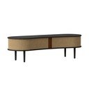 Hnedý TV stolík v dekore duba 140x40 cm Audacious – UMAGE