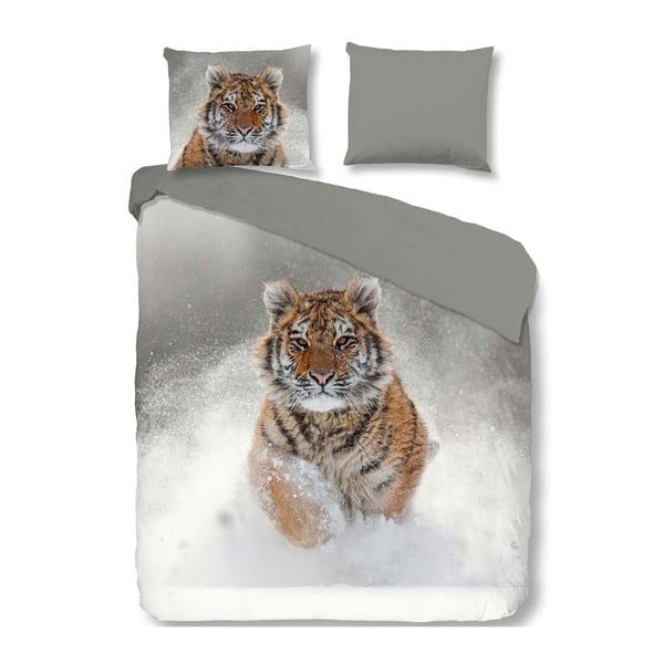Bavlnené obliečky na dvojlôžko Müller Textiel Snow Tiger, 200 x 200 cm
