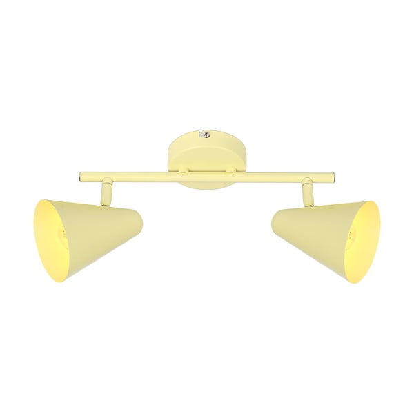 Žlté stropné svietidlo s kovovým tienidlom 42x10 cm Amor – Candellux Lighting