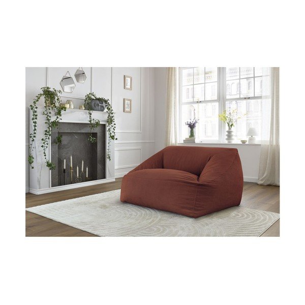 Oranžový menčestrový sedací vak Lilibet – Bobochic Paris-image-1