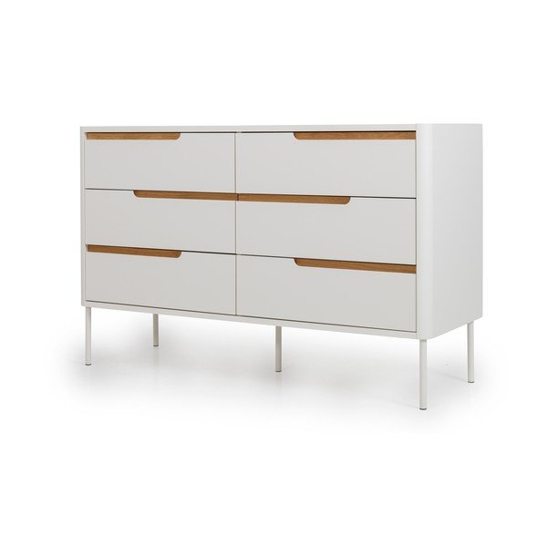 Biela komoda Tenzo Switch, 130 x 83 cm-image-3