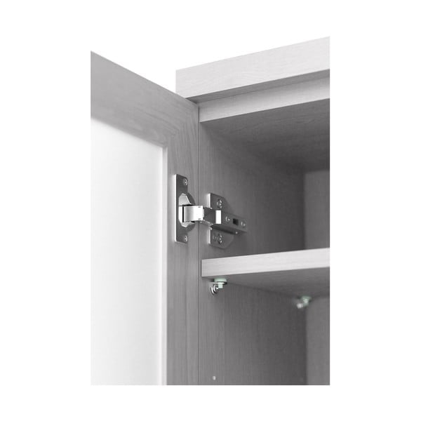 Biela kúpeľňová skrinka z dubového dreva Wireworks Mezza-image-4